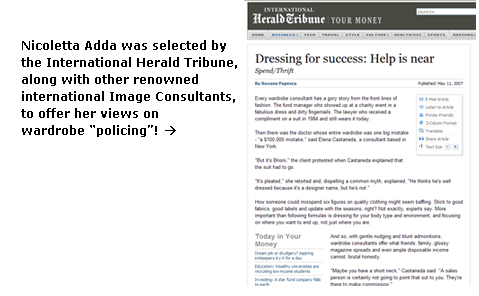 Nicoletta Adda, Best Image Consultant London, Best personal stylist London, first impression, personal shopping, personal shopper, corporate